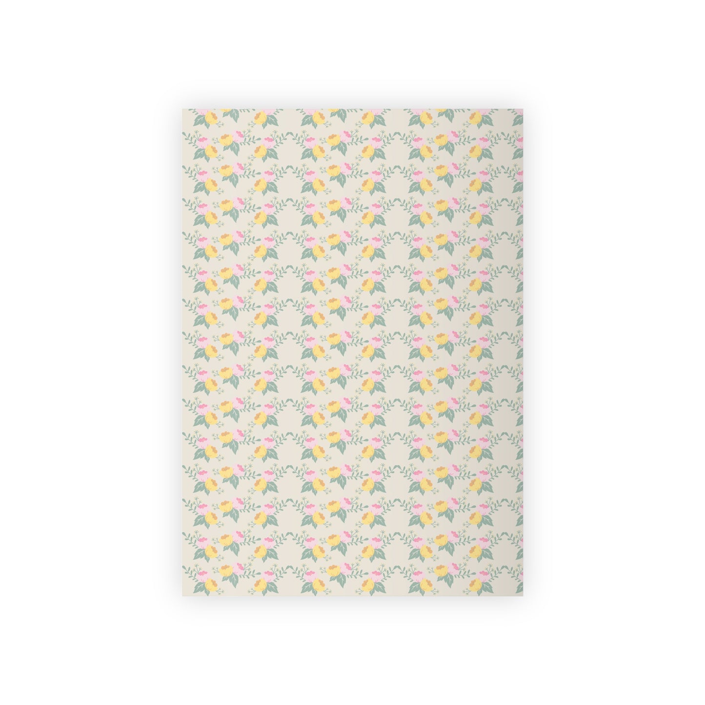 Floral Gift Wrapping Paper Roll - Elegant Floral Design for All Occasions