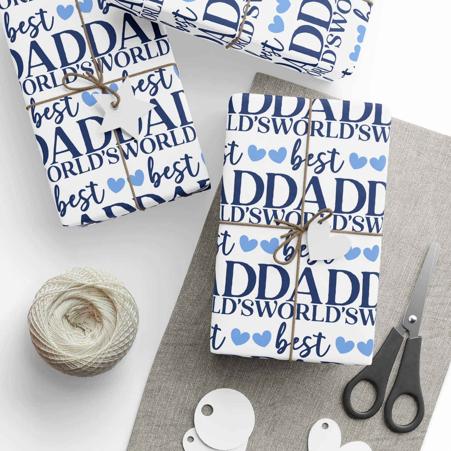 Father's Day Wrapping Paper, Gift Wrap for Dad, Birthday, Holiday, Sentimental Gift Packaging