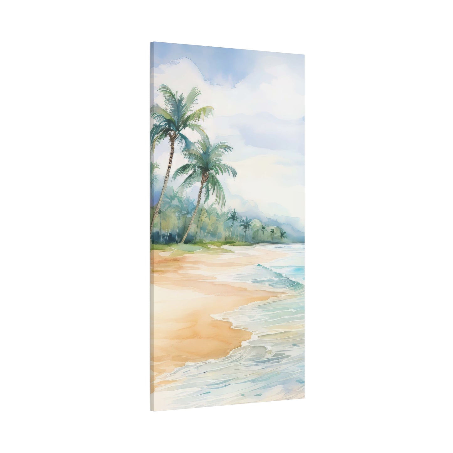 Beach Vibes Wall Art, Coastal Canvas Print, Tropical Decor, Ocean Scene Artwork, Home Decor, Gift for Beach Lovers, Summer Wall Art