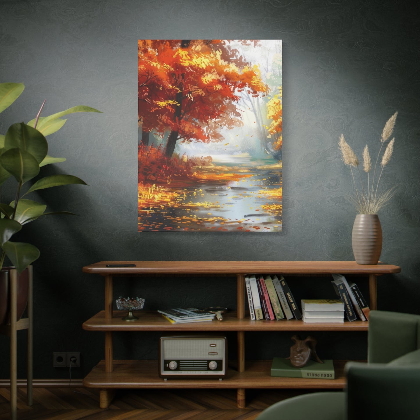 Autumn Serenity Canvas Print, Fall Decor, Home Wall Art, Nature Artwork, Gift for Nature Lovers, Cozy Decorating