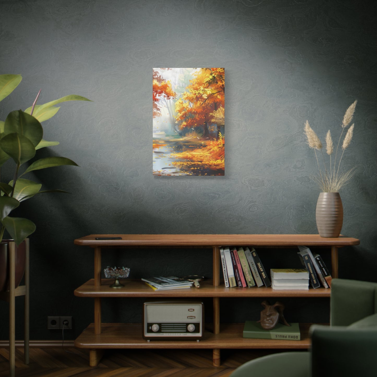 Autumn Serenity Canvas Art, Fall Decor, Nature Wall Art, Seasonal Home Decoration, Cozy Living Room Art