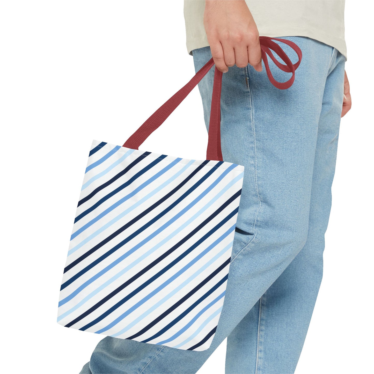 Stylish Striped Tote Bag, Everyday Carryall, Reusable Shopping Bag, Eco-Friendly Gift, Chic Fashion Accessory