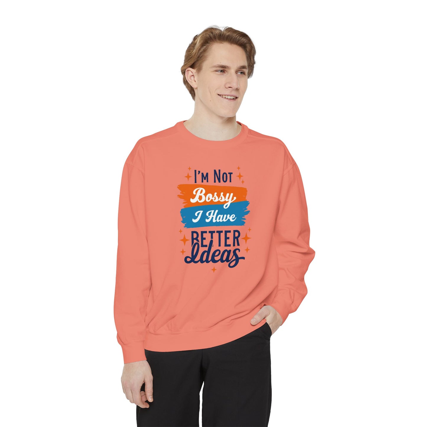 Bossy Ideas Unisex Sweatshirt - Cozy Gift for Friends, Funny Casual Wear, Unique Birthday Present, Relaxed Fit, Cool Motivational Apparel