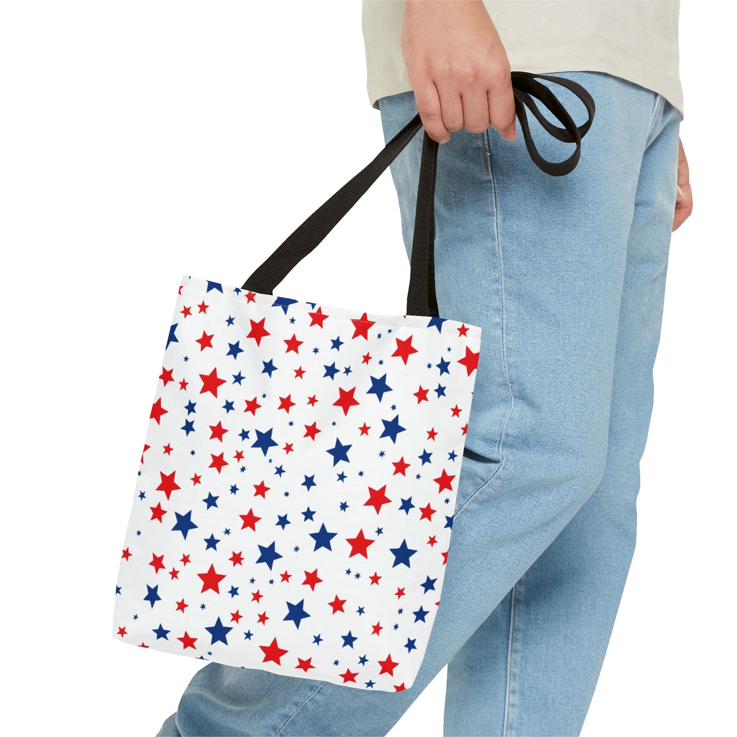 Patriotic Star Tote Bag, Perfect for 4th of July, Festivals, Shopping, Beach Days, Everyday Use, Gift for Her