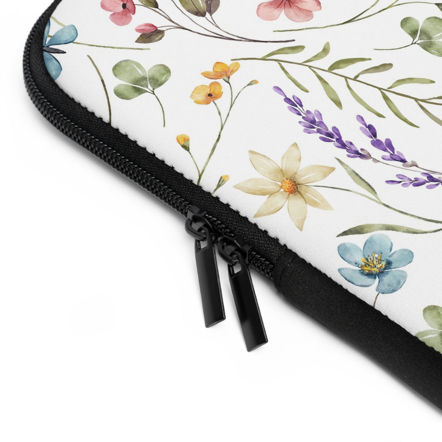 Floral Laptop Sleeve - Stylish Botanical Design, Perfect Gift for Students, Women, Tech Accessory, Mother's Day, Birthday