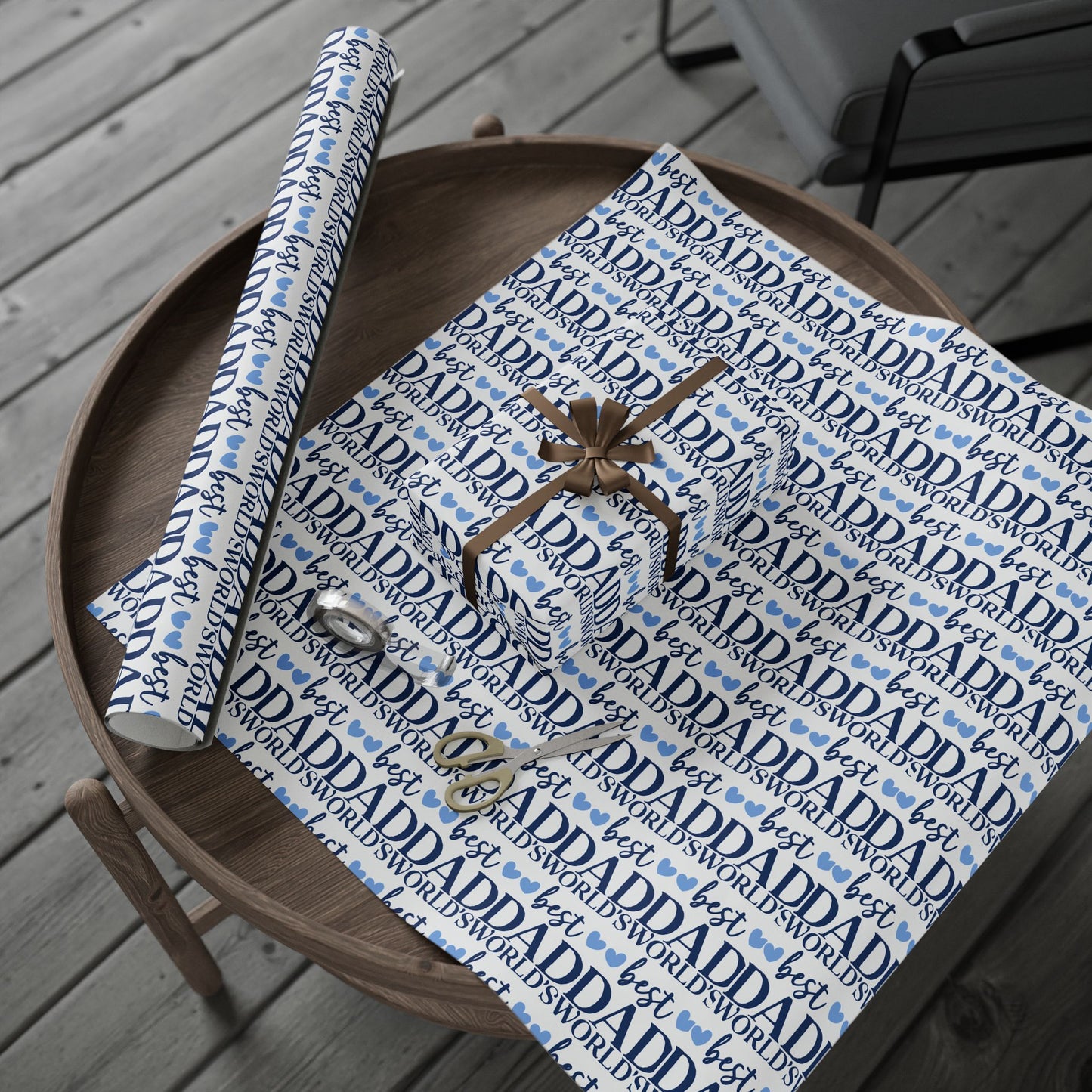 Father's Day Wrapping Paper, Gift Wrap for Dad, Birthday, Holiday, Sentimental Gift Packaging