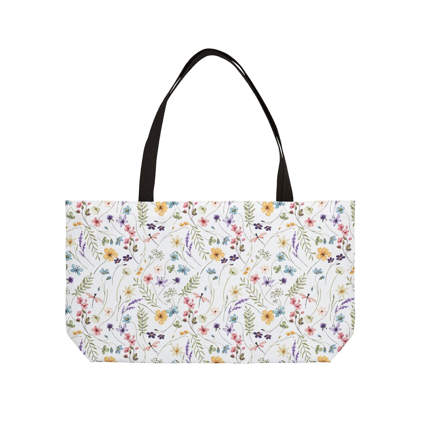 Floral Weekender Tote Bag - Vibrant Travel Essential for Beach, Gym, Picnic, or Overnight Getaway