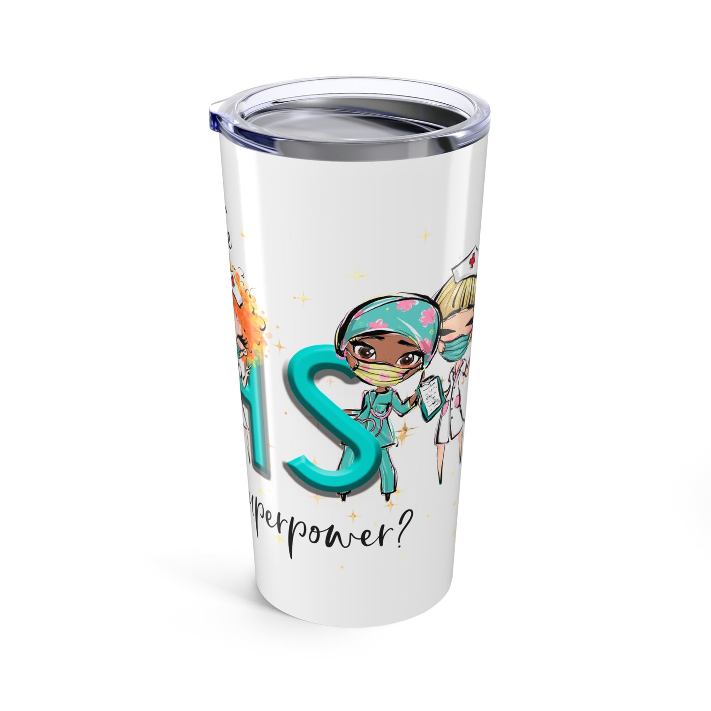 Nurse Appreciation Tumbler, Thank You Nurse Cup, Healthcare Worker Gift, Medical Staff Coffee Mug, Nurse Superhero Travel Mug