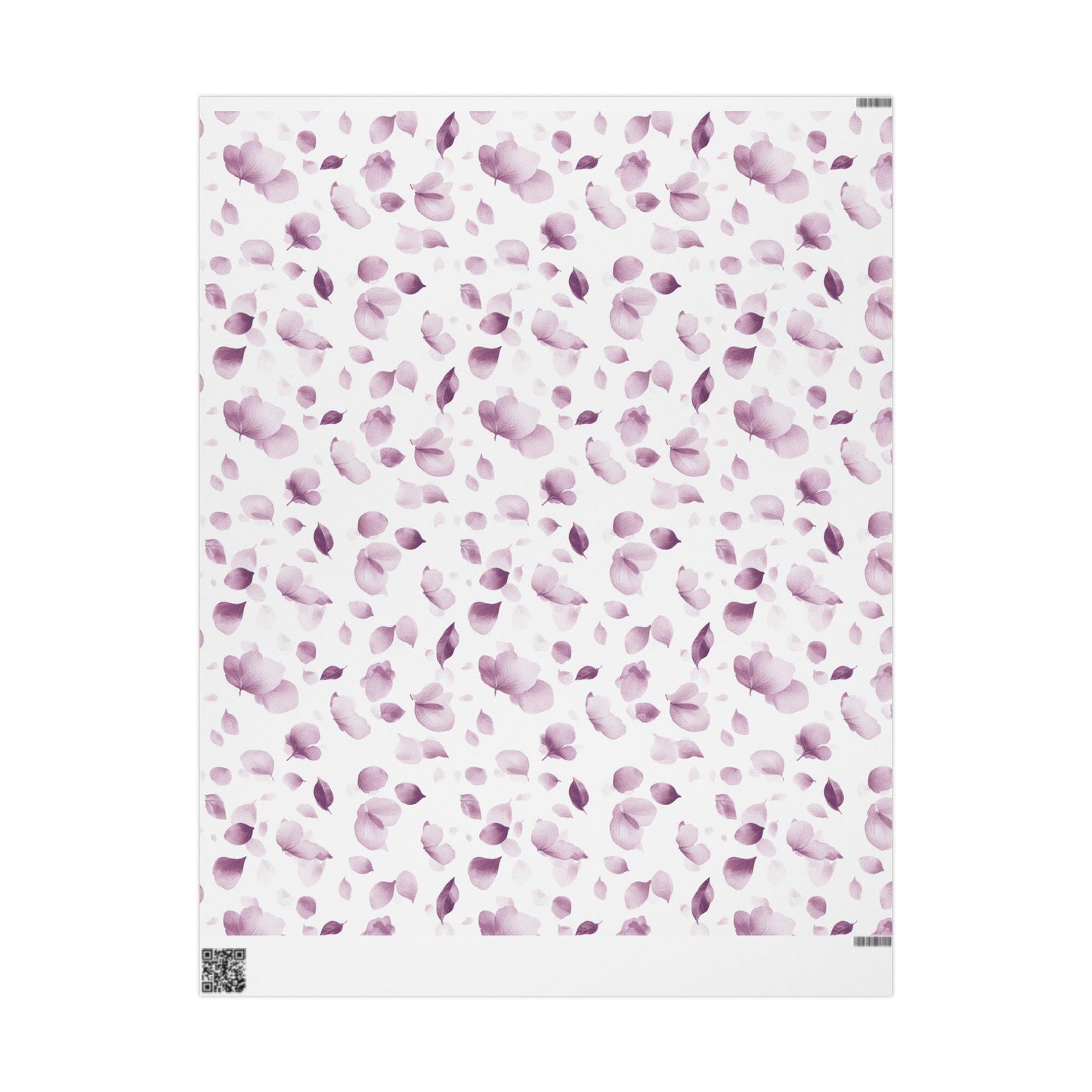 Elegant Floral Wrapping Paper, Gift Wrap for Weddings, Birthdays, and Special Occasions, Light Purple Petal Design