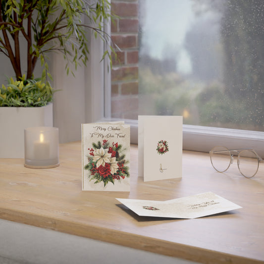 Festive Christmas Greeting Cards - Set of 1, 10, 30, or 50pcs