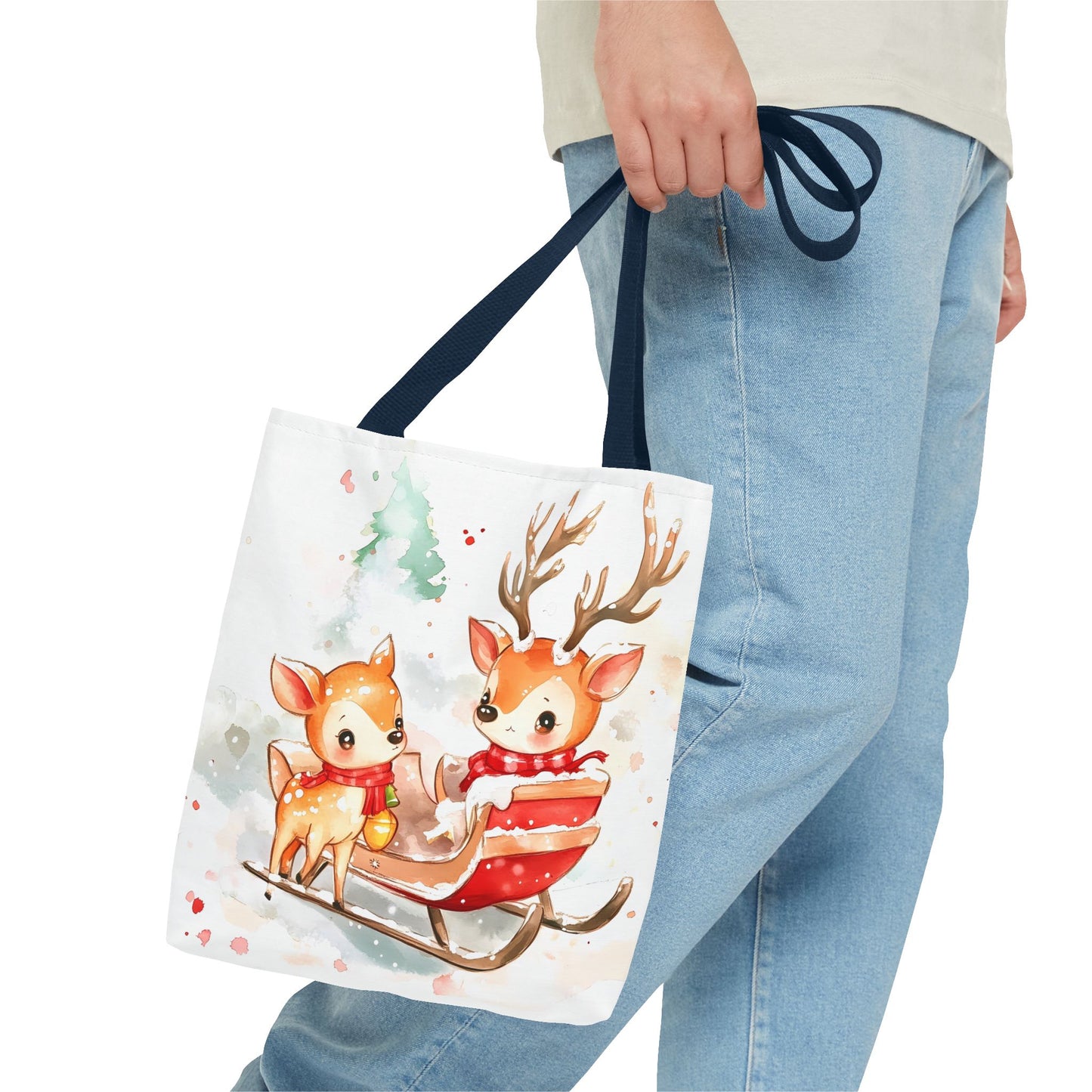 Christmas Deer Tote Bag