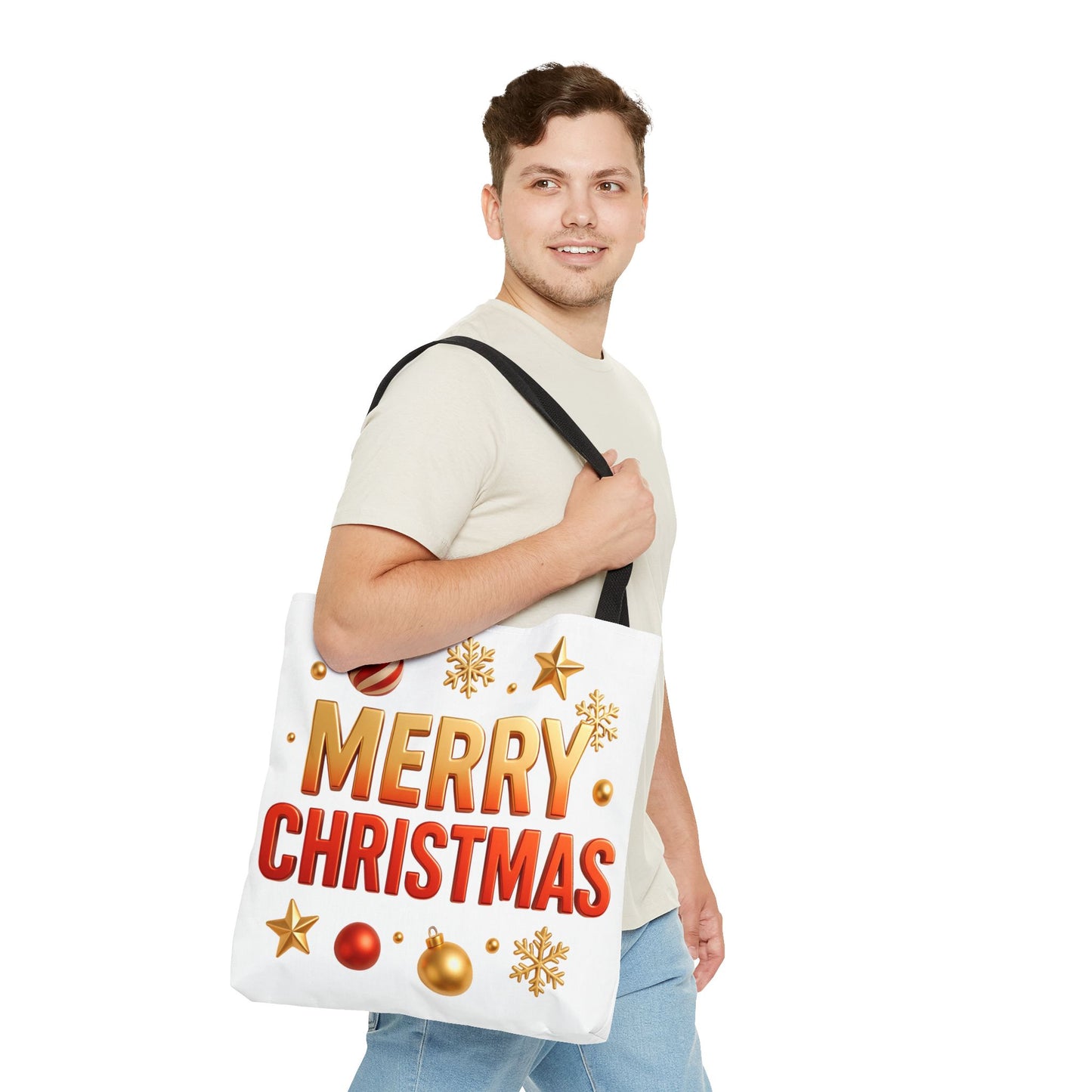 Christmas Tote Bag - Merry Christmas Holiday Shopper