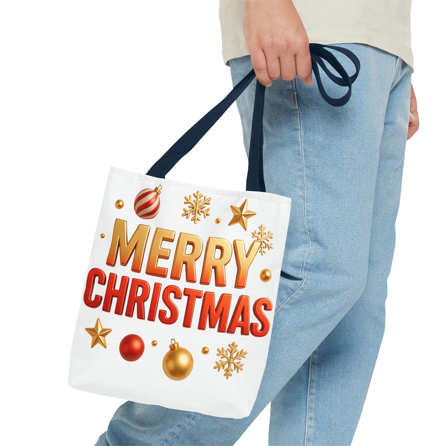 Christmas Tote Bag - Merry Christmas Holiday Shopper