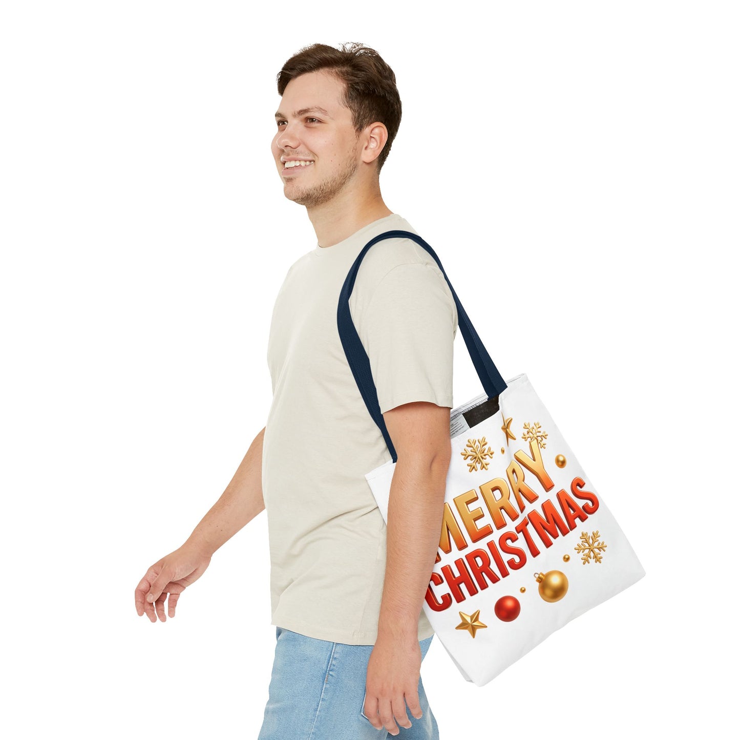 Christmas Tote Bag - Merry Christmas Holiday Shopper
