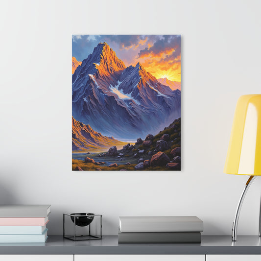 Nature-Inspired Acrylic Print Wall Art, Mountain Landscape Decor, Home Office Artwork, Gift for Nature Lovers, Scenic Decor