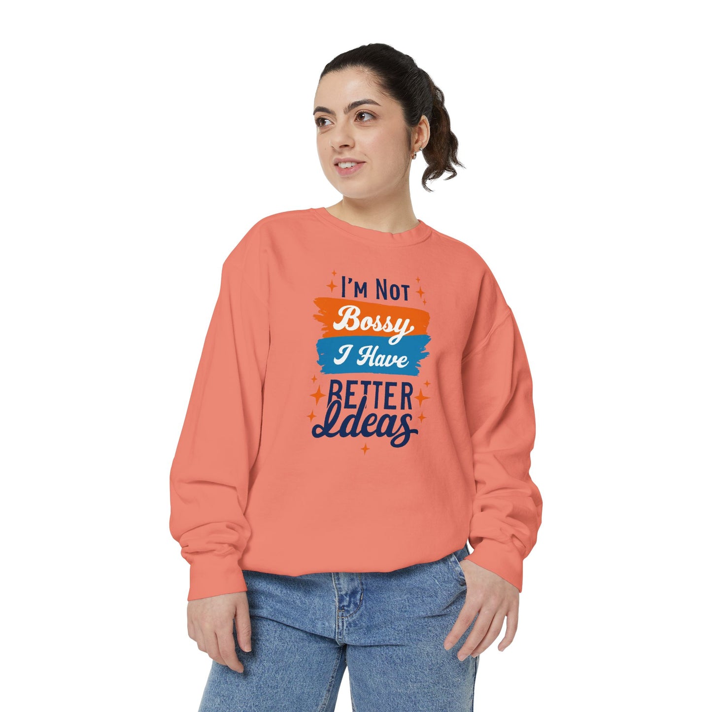 Bossy Ideas Unisex Sweatshirt - Cozy Gift for Friends, Funny Casual Wear, Unique Birthday Present, Relaxed Fit, Cool Motivational Apparel