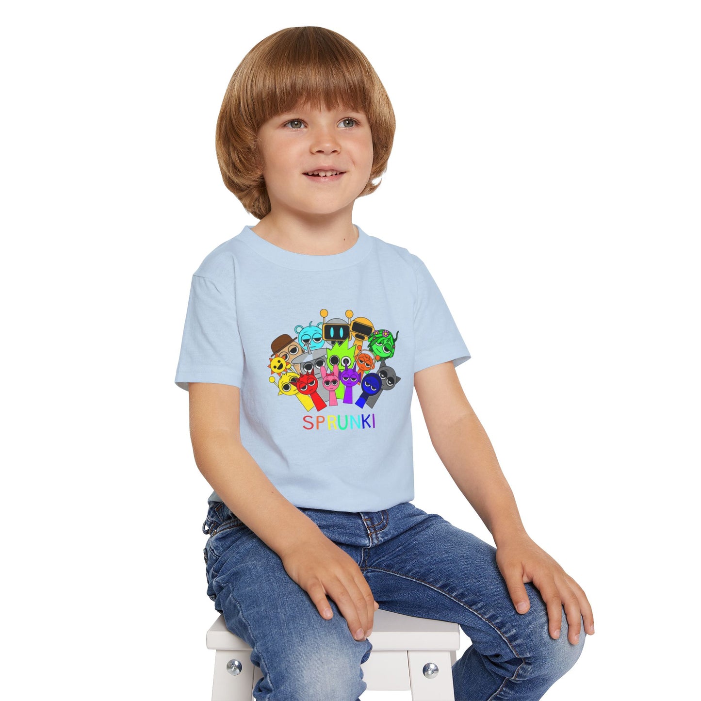Colorful Toddler T-Shirt with Fun Characters | Kids Gift, Birthday Shirt, Holiday Apparel, Playful Outfit, Cute Tee