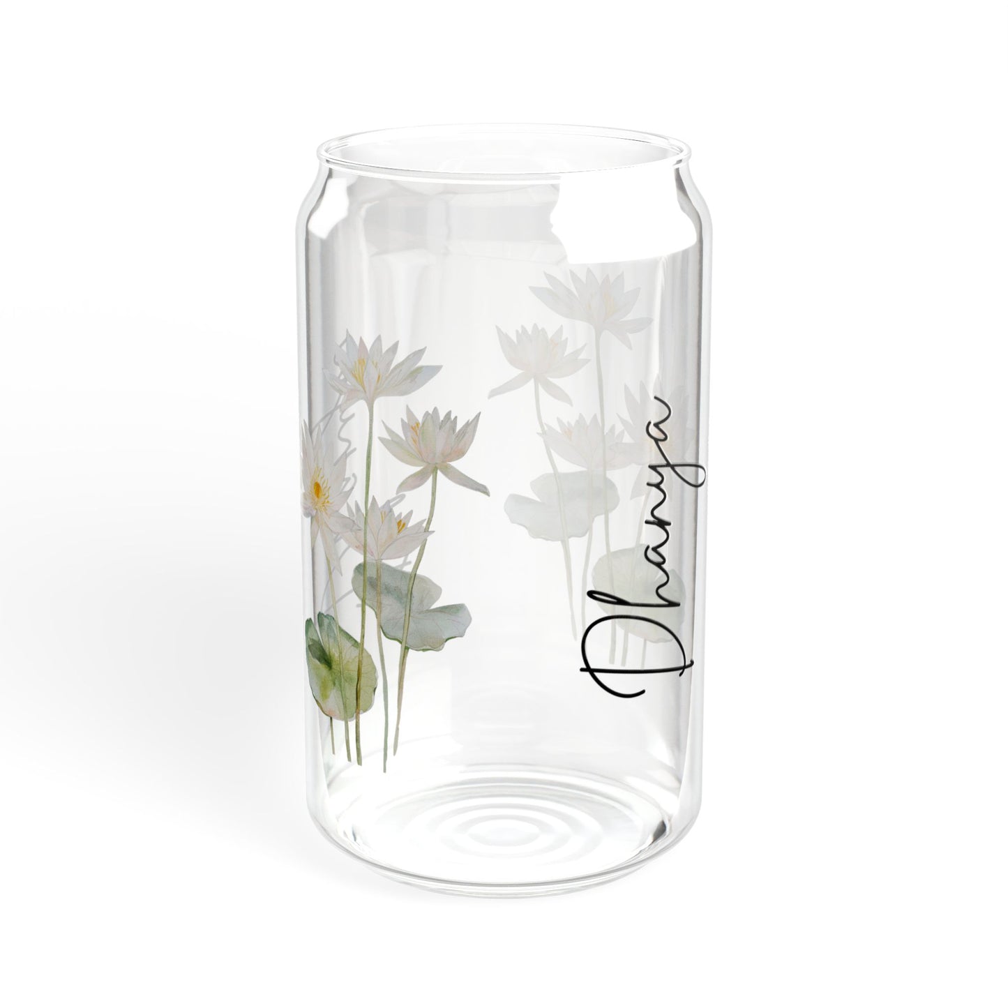 Floral-Designed Sipper Glass, 16oz, Clear Beverage Container, Eco-Friendly Drinking Glass, Perfect for Home Decor, Gift for Nature [...]
