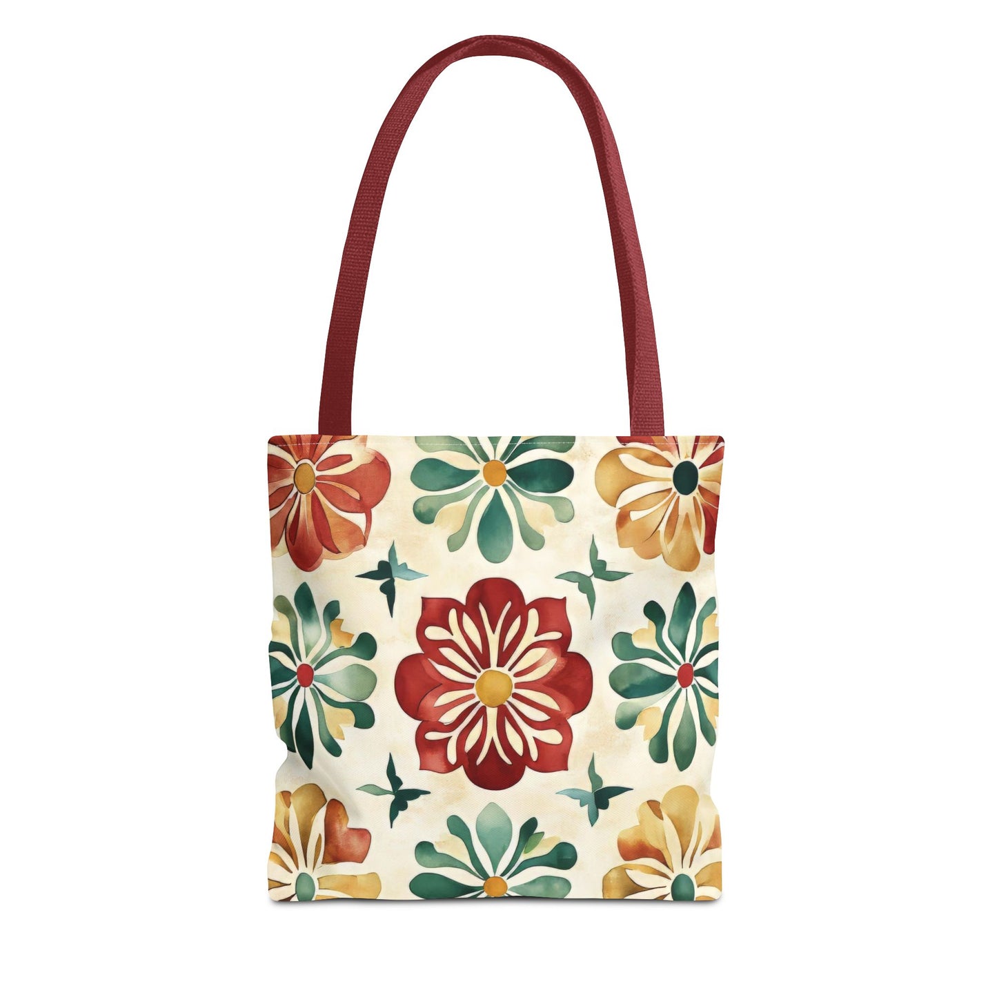 Boho Floral Tote Bag, Stylish Canvas Shopper, Eco-Friendly Bag, Beach, Travel, Grocery, Gift for Her