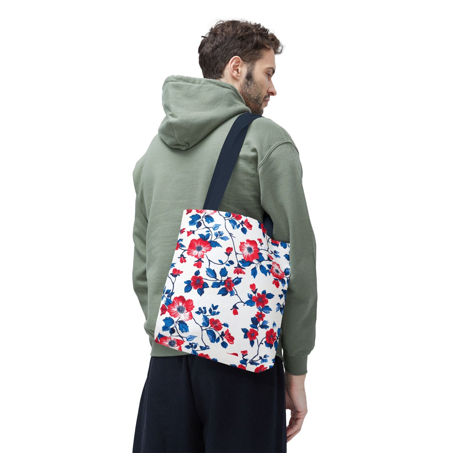 Floral Print Tote Bag, Perfect for Everyday Use, Shopping, Beach Days, Mother’s Day Gift, Eco-Friendly Carryall