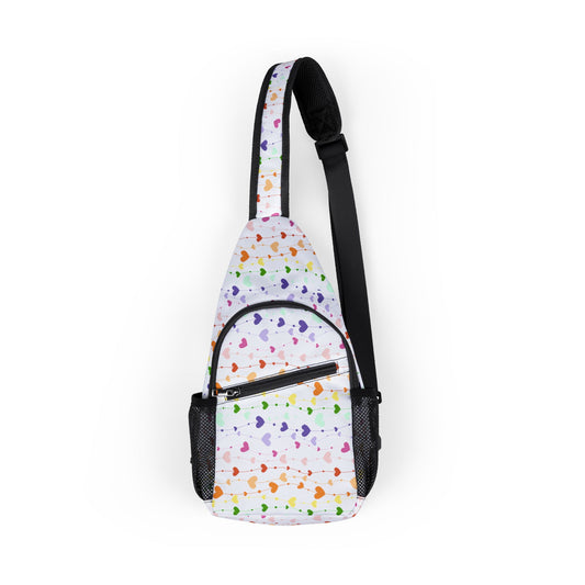 Colorful Patterned Chest Bag for Everyday Adventures | Trendy Sling Bag, Festival Accessory, Casual Backpack, Travel Gear, Unique Gift