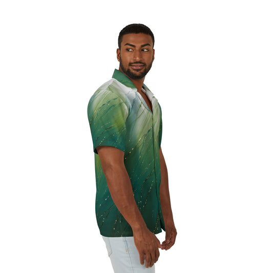 Tropical Vibes Hawaiian Camp Shirt, Men's Summer Shirt, Beachwear, Casual Shirt, Vacation Fashion, Gift for Him