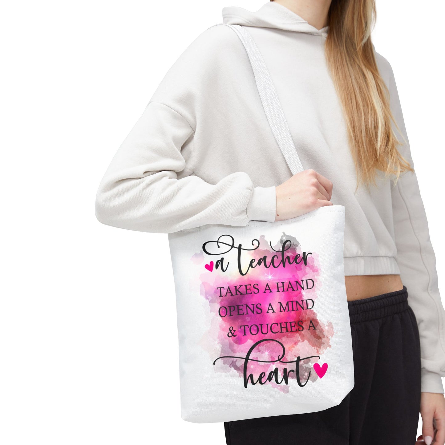 Heartfelt Teacher Tote Bag | Perfect Gift for Educators, Back to School, Teacher Appreciation, Sustainable Style