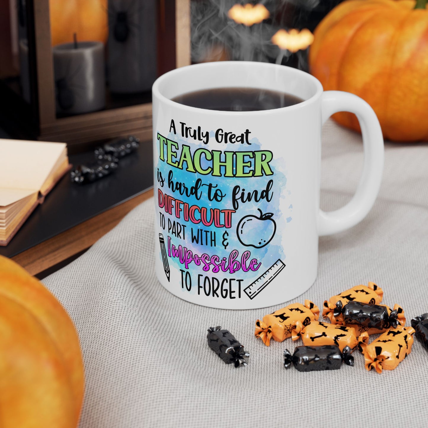 Teacher Appreciation Ceramic Mug, Great Gift for Teachers, Fun Birthday Mug, Classroom Decor, Inspirational Drinkware