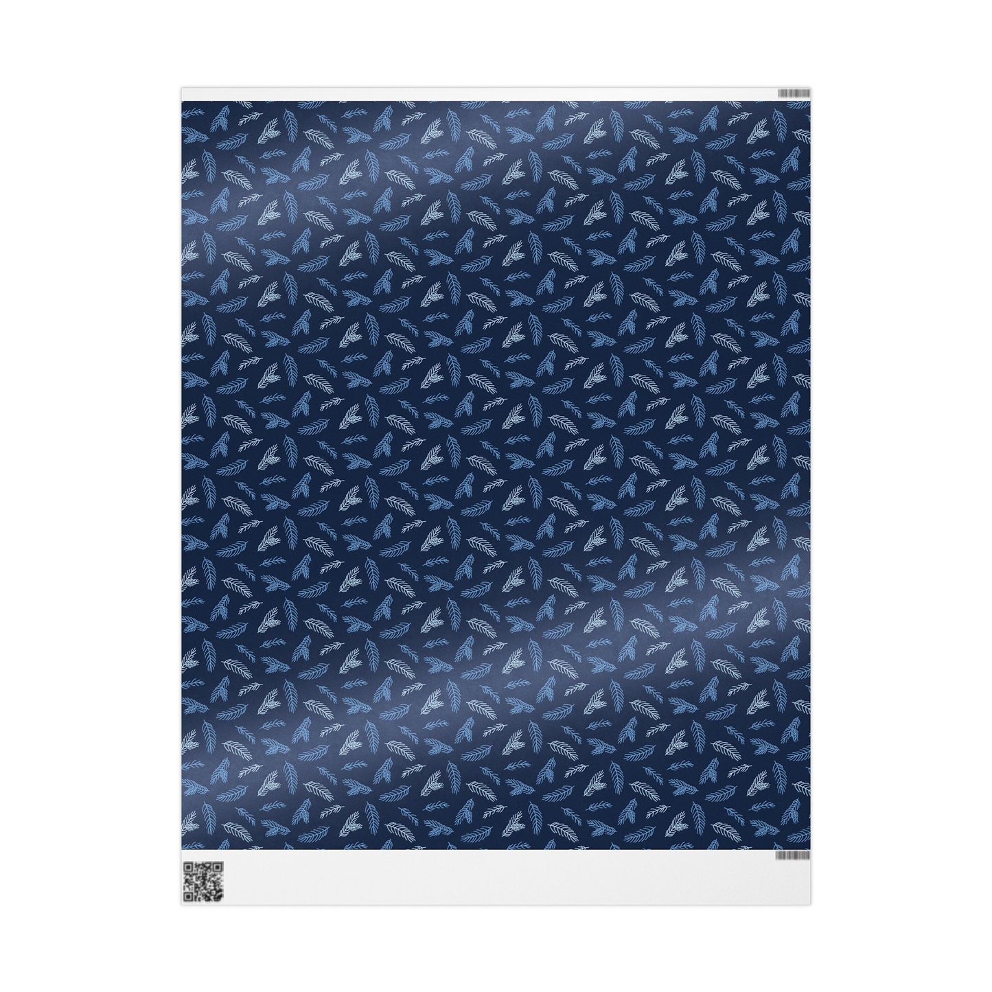 Elegant Floral Wrapping Paper, Gift Wrap for Birthdays, Holidays, Special Occasions, Eco-Friendly, Blue and White Design