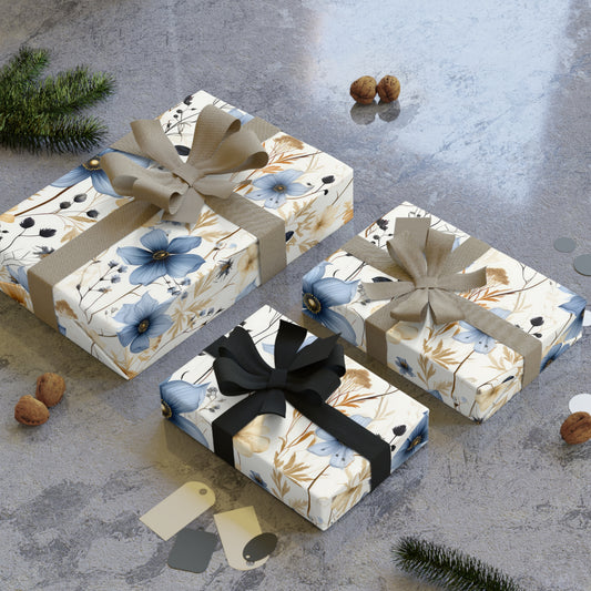 Floral Gift Wrapping Paper Roll