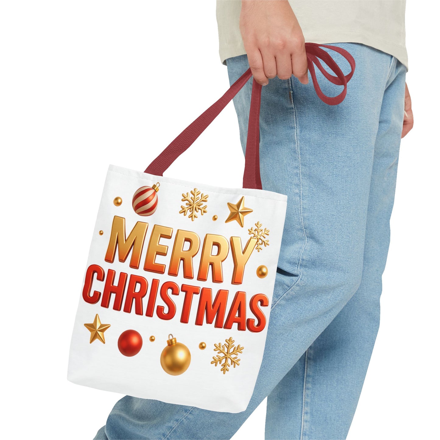 Christmas Tote Bag - Merry Christmas Holiday Shopper