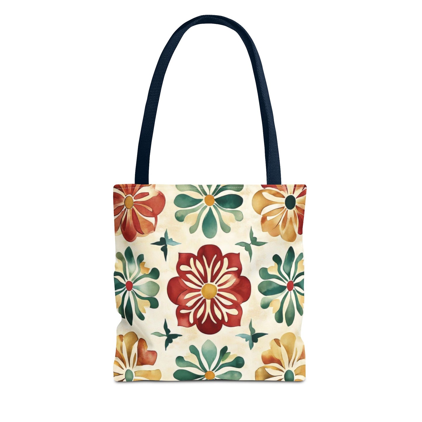 Boho Floral Tote Bag, Stylish Canvas Shopper, Eco-Friendly Bag, Beach, Travel, Grocery, Gift for Her