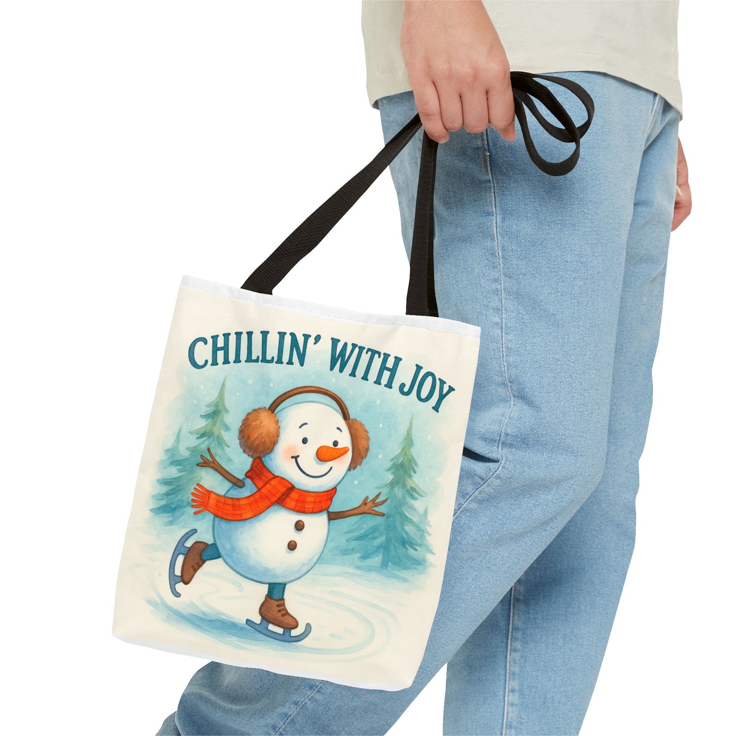 Chillin' With Joy Holiday Tote Bag
