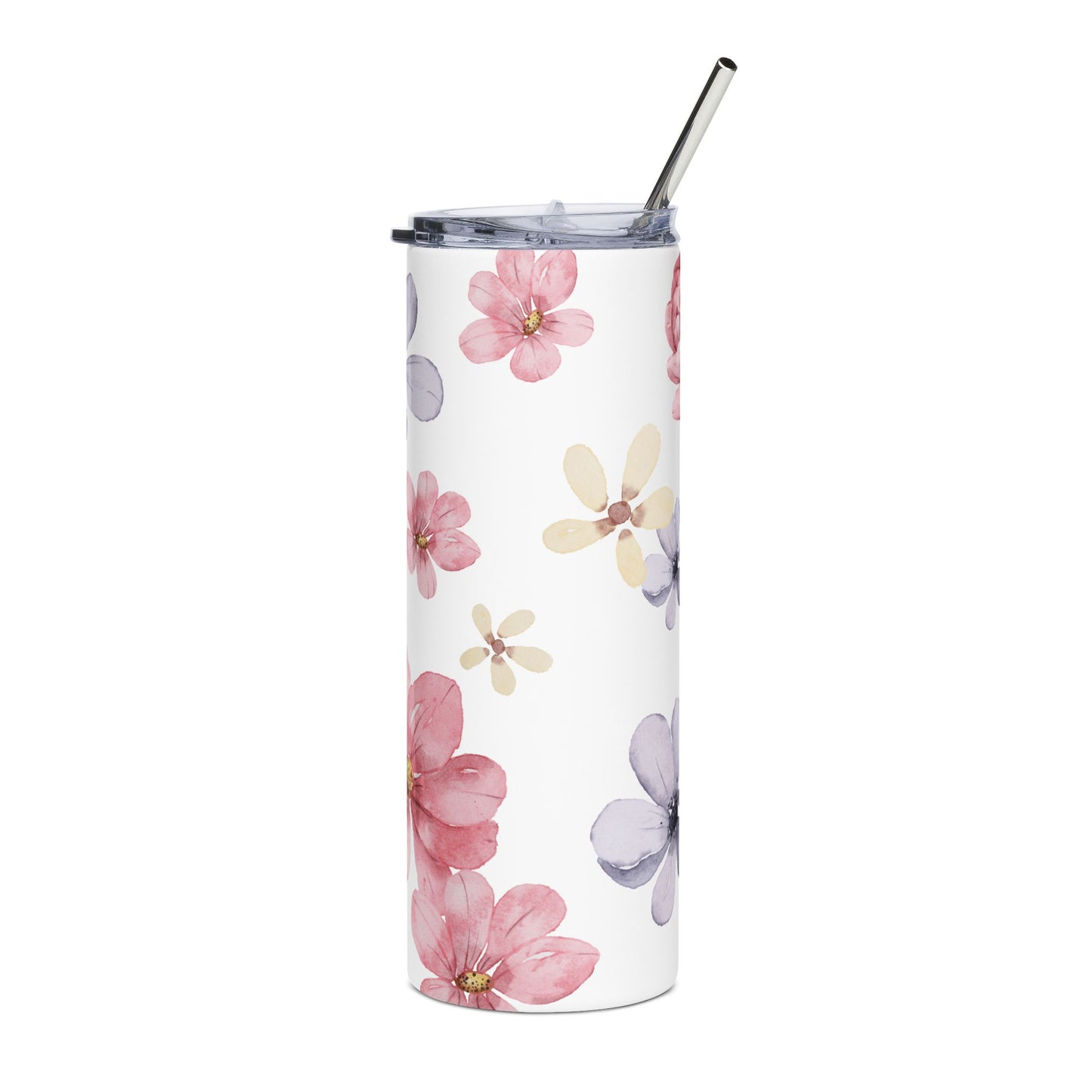 Floral Stainless Steel Tumbler | 20oz Travel Mug | Eco-Friendly Drinkware | Gift for Her | Summer Vibes | Coffee and Tea Cup