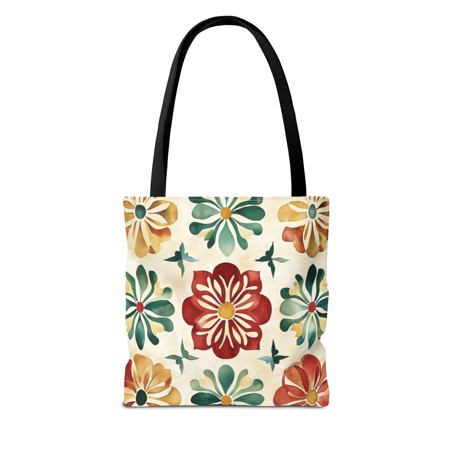 Boho Floral Tote Bag, Stylish Canvas Shopper, Eco-Friendly Bag, Beach, Travel, Grocery, Gift for Her