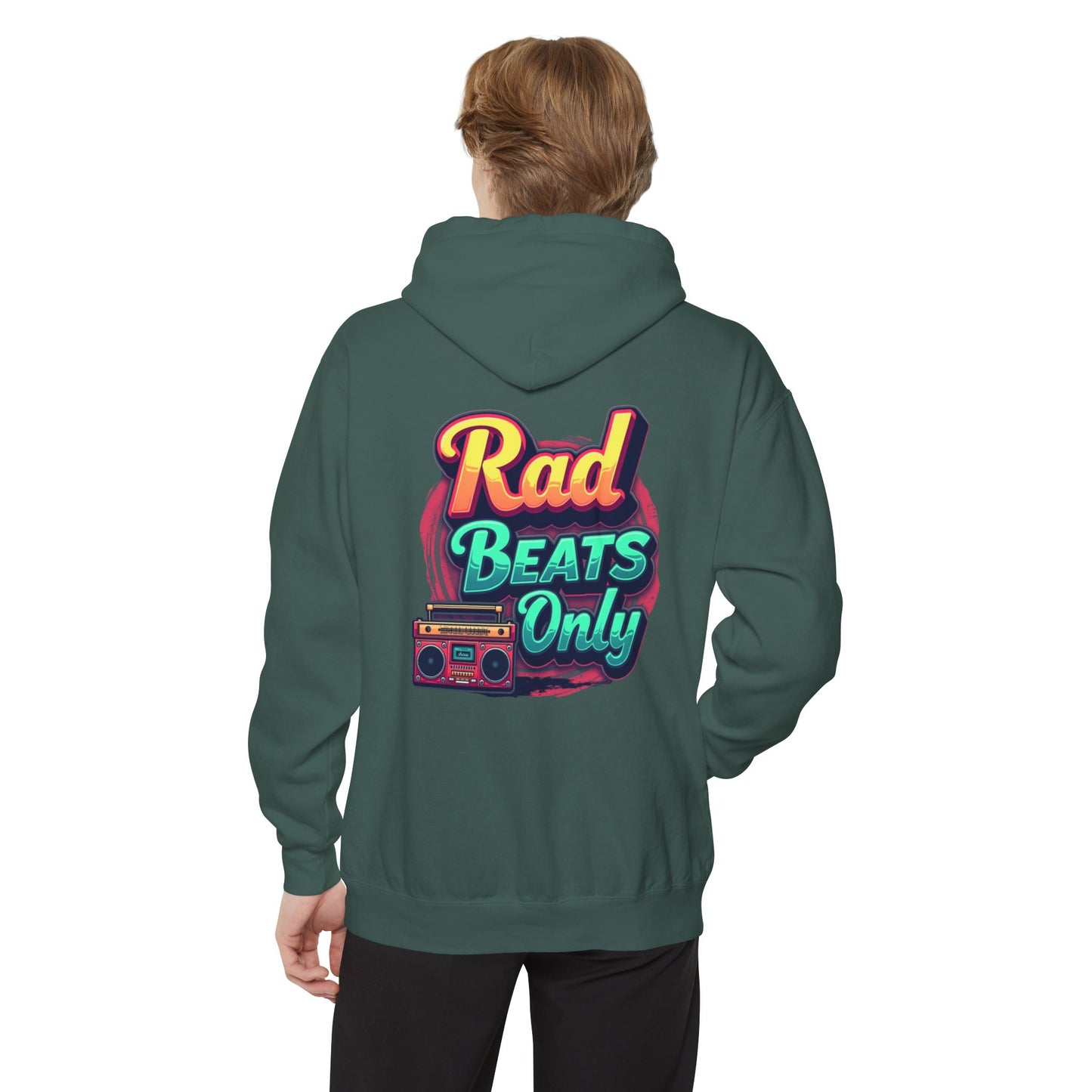Rad Beats Unisex Hoodie, Music Lover Gift, Fun Retro Apparel, Unique Streetwear, Perfect for Casual Outfits