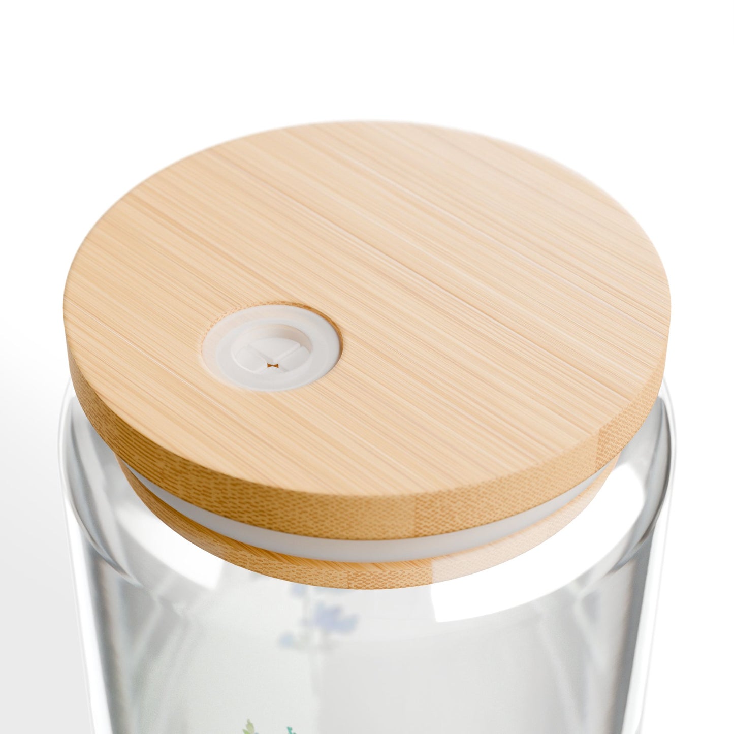 Floral Glass Sipper with Bamboo Lid, Eco-Friendly Drinkware, Reusable, Perfect for Summer Gatherings, Gifts for Friends and Family, [...]