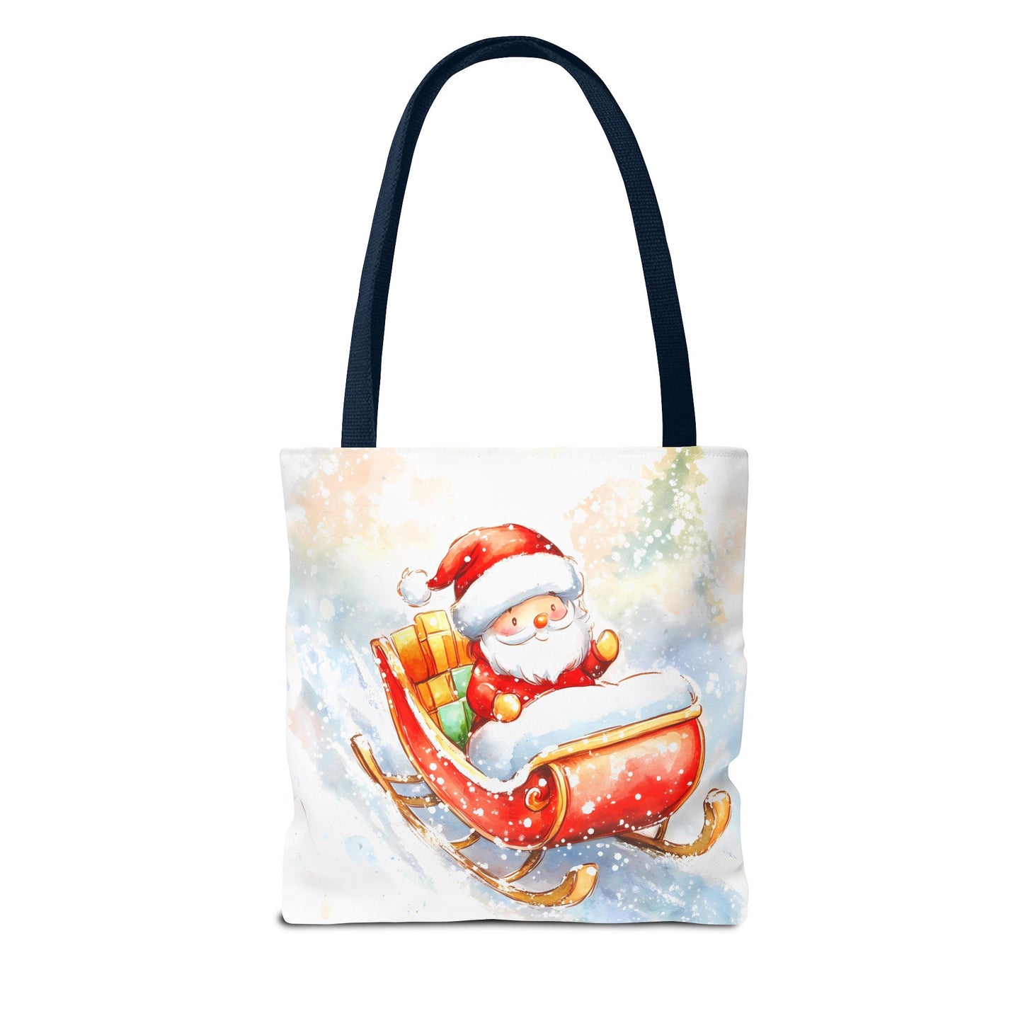 Festive Santa Sleigh Tote Bag