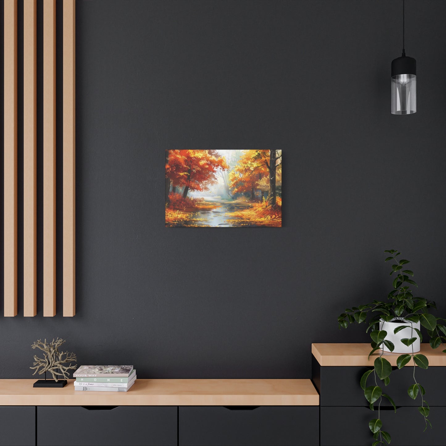 Autumn Serenity Canvas Print, Fall Decor, Home Wall Art, Nature Artwork, Gift for Nature Lovers, Cozy Decorating