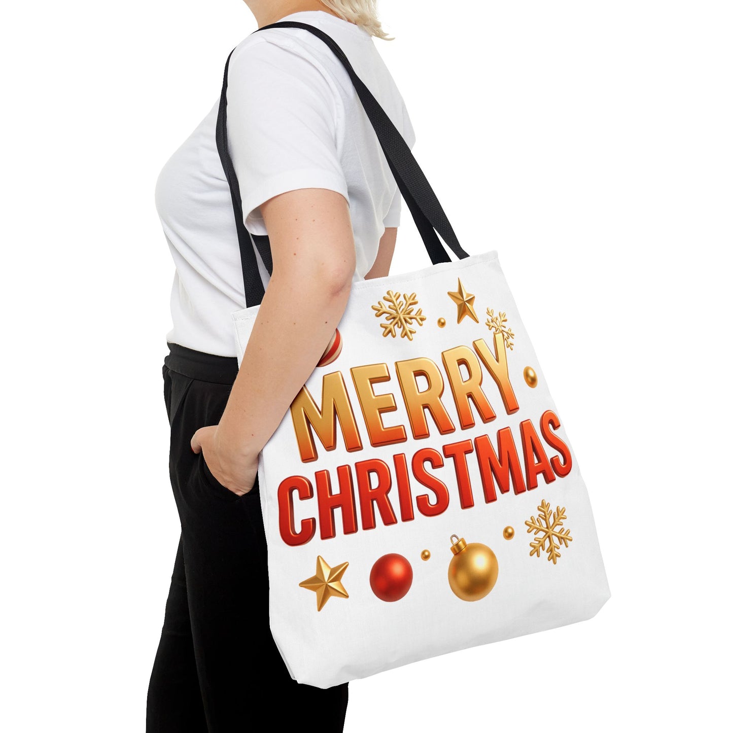 Christmas Tote Bag - Merry Christmas Holiday Shopper