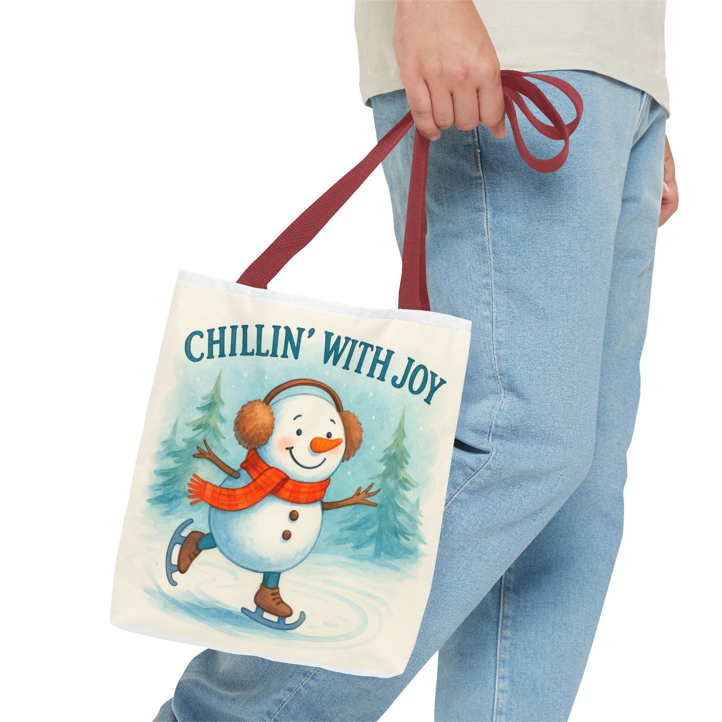 Chillin' With Joy Holiday Tote Bag