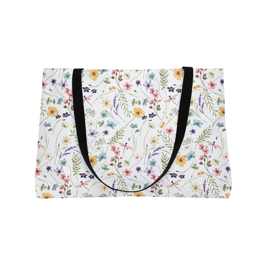 Floral Weekender Tote Bag - Vibrant Travel Essential for Beach, Gym, Picnic, or Overnight Getaway