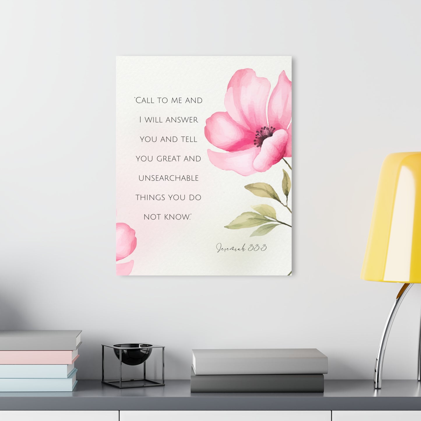 Floral Acrylic Print Wall Art, Inspirational Home Decor, Gift for Her, Modern Wall Art, Motivational Quote Print