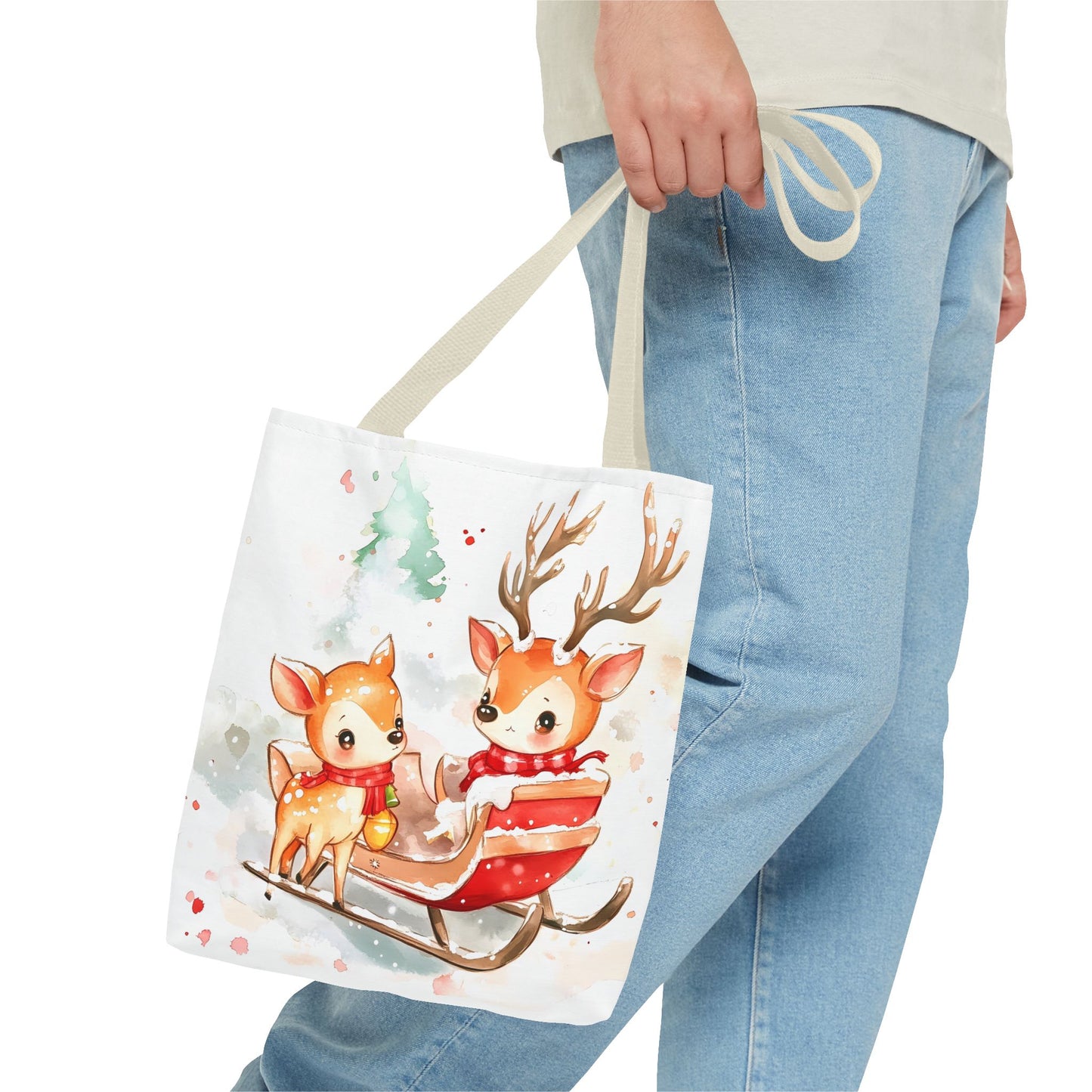 Christmas Deer Tote Bag