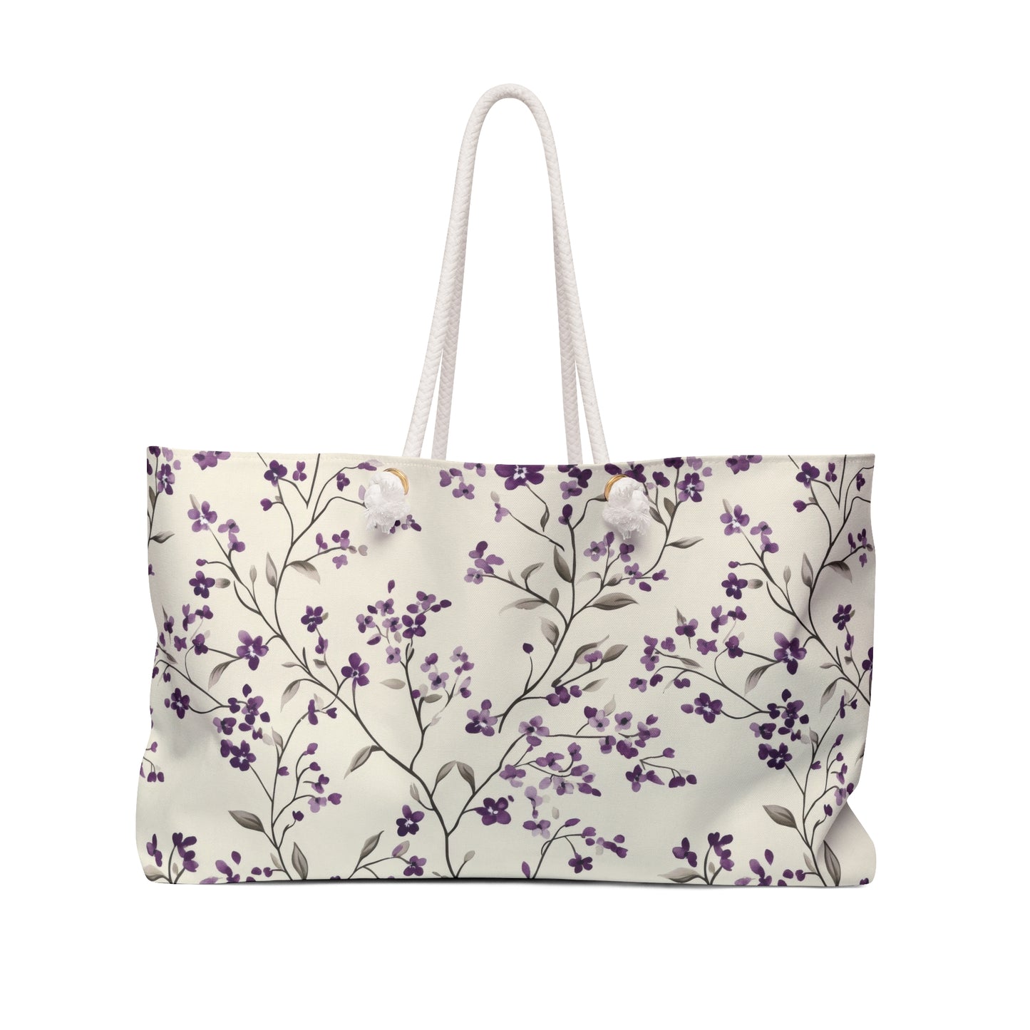Floral Weekender Bag, Stylish Travel Tote, Weekend Getaway Bag, Gift for Her, Summer Vacation Essentials