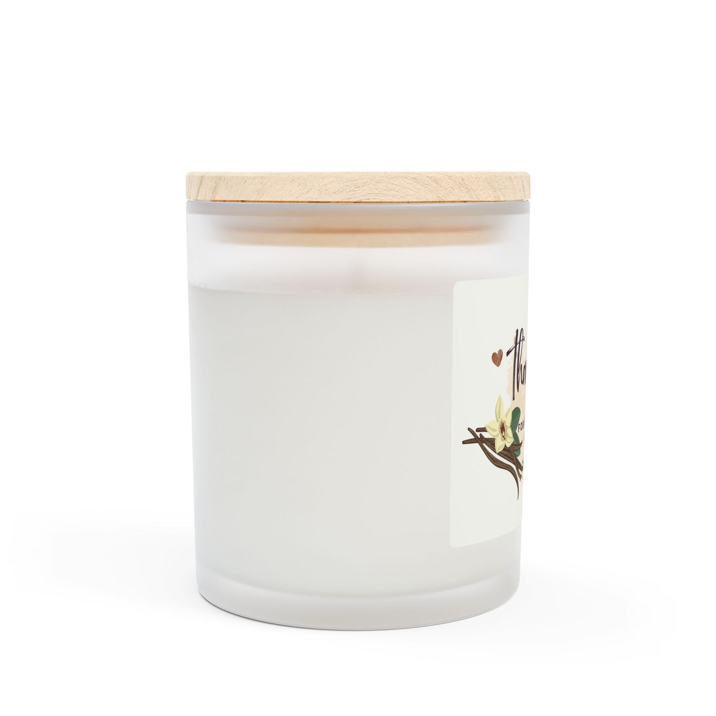 Personalized Thank You Candle - Frosted Glass 11oz