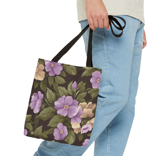 Floral Tote Bag, Stylish Shopping Bag, Eco-Friendly Carryall, Mother's Day Gift, Weekend Getaway Essential