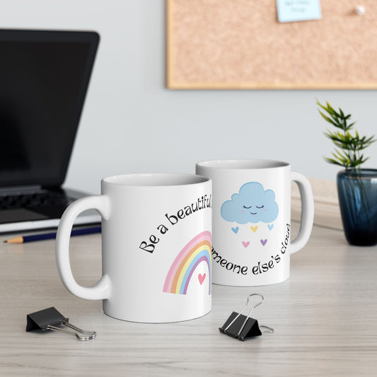 Inspirational Rainbow Ceramic Mug – 11 oz & 15 oz