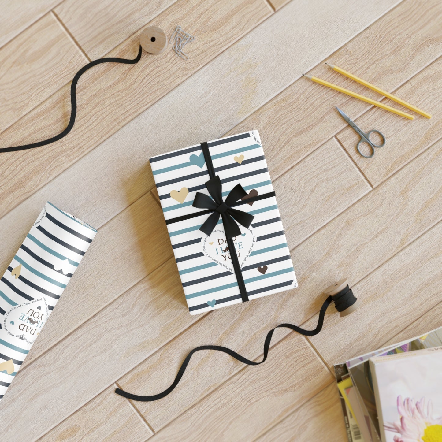 Heartfelt Gift Wrapping Paper Roll, Perfect for Celebrations, Birthdays, Holidays, Valentine’s Day, Eco-Friendly Wrap