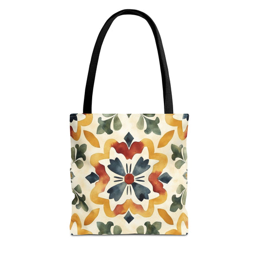 Bohemian Floral Tote Bag - Colorful AOP Carryall, Stylish Eco-Friendly Shopping Bag, Gift for Her, Beach Tote, Everyday Use